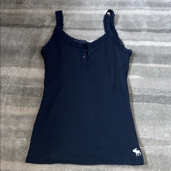 Abercrombie & Fitch Tops - Abercrombie and Fitch navy lace tanks